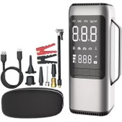 تصویر پمپ باد و جامپ استارتر چند کاره مدل ATJ-9366-A جارو دار 