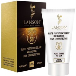 تصویر ضدآفتاب لانسون بی رنگ spf50 Lanson