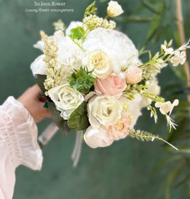 تصویر دسته گل عروس میکس دریمی 