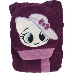 تصویر حوله پالتویی کودک آتنا مدل یونی سایز 90 