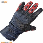 تصویر دستکش موتور سواری ضربگیر چرمی RAPIDO کد 126 RAPIDO leather motorcycle riding gloves code 126