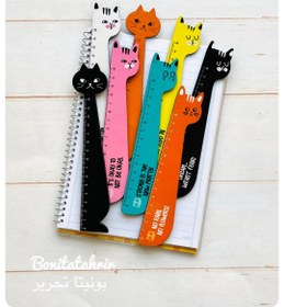 تصویر خط کش طرح گربه 