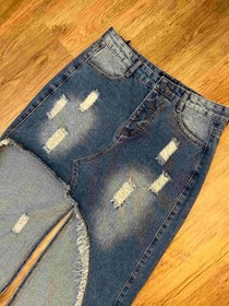 تصویر دامن جین روشن 