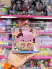 تصویر قلک فلزی طرح گاو 