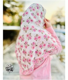 تصویر روسری دسته گل رز 