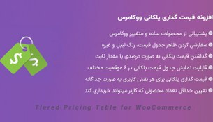 تصویر افزونه Tiered Price Table for WooCommerce | قیمت گذاری طبقه بندی ووکامرس 