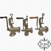 تصویر چرخ گوشت های مسی قدیمی 