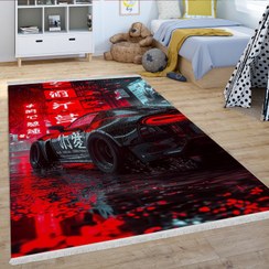 تصویر فرش سه بعدی طرح ماشین لوکس و اسپرت WA-3708 