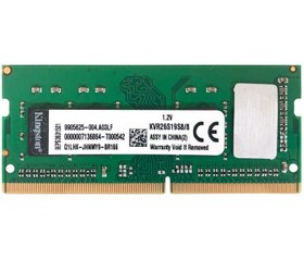 تصویر رم لپ تاپ کینگستون ظرفیت 8 گیگابایت فرکانس 2666 مگاهرتز Kingston 8GB DDR4-2666V SoDimm Notebook RAM Memory Module