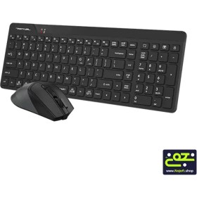 تصویر کیبورد و موس بی سیم a4tech مدل FG2400 keyboard & mouse wireless kb a4tech fg2400