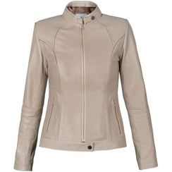 تصویر کت زنانه چرم کروکو مدل جسیکا 