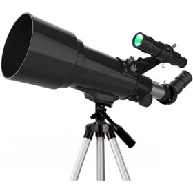تصویر تلسکوپ شکستی با دیافراگم 400x70mm نیکولا (15x150x)، رفلکس با آداپتور تلفن - Epilons KYSTDU-985 