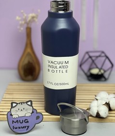 تصویر فلاسک VACUUM BOTTLE درب پیچی 500 میل استیل 304 