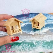 تصویر ماکت کلبه چوبی 