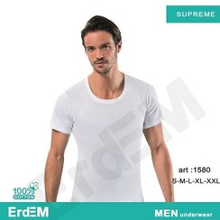 تصویر زیرپوش مردانه نیم آستین - زرشکی / M ا Men's underwear Men's underwear