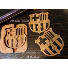 تصویر زیر لیوانی طرح بارسلونا 