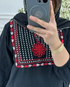 تصویر پیراهن لینن گلدوزی سنتی 6016 