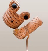 تصویر سبد تریکو بافتنی مدل خرسی 