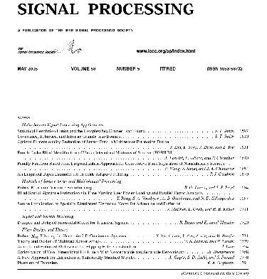 خرید و قیمت دانلود کتاب IEEE Transactions on Signal Processing (May ...