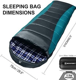 تصویر کیسه خواب کمپینگ مدل Bessport Winter Sleeping Bag - ارسال 15 الی 20 روز کاری 