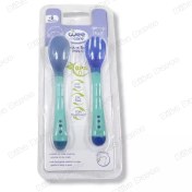 تصویر قاشق و چنگال سیلیکونی وی کر 