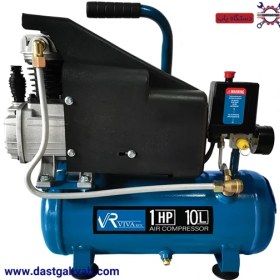 تصویر کمپرسور باد روغنی ویوارکس مدل VR1010-AC ظرفیت ۱۰ لیتر 