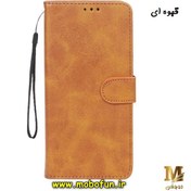 تصویر کیف گوشی Xiaomi Redmi Note 11 Pro 4G Global - Redmi Note 11 Pro 5G Global شیائومی مگنتی طرح چرم کتابی محافظ لنزدار قهوه ای کد 202 