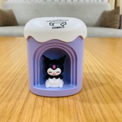 تصویر دستگاه بخور سرد طرح کرومی مدل عروسکی با چراغ خواب 