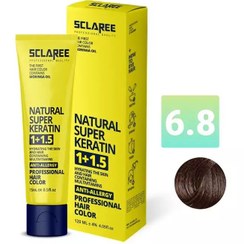 تصویر رنگ موی اسکلاره شماره 6.8 بلوند زیتونی تیره 