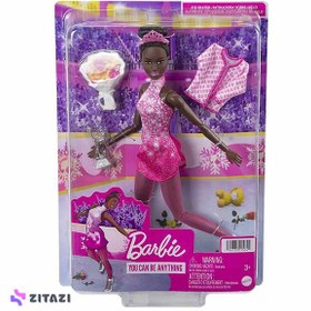 تصویر عروسک باربی رقص پاتیناژ مدل Barbie Ice Skating Athlete Doll - زمان ارسال 15 تا 20 روز کاری 