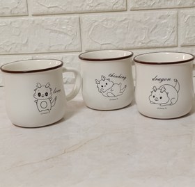 تصویر ماگ سرامیکی دایناسور 