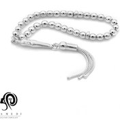 تصویر تسبیح نقره مردانه مدل TE T8 