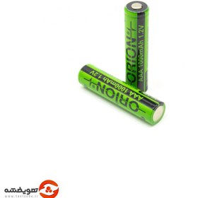 تصویر باتری نیم قلمی قابل شارژ اوریون مدل AAA 1000mAh 