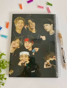 تصویر دفتر مجلد ۸۰ برگ - بی تی اس 