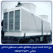 تصویر برج خنک کننده جریان متقاطع مکعب مستطیل1000تن 