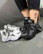 تصویر کفش اسپورت زنانه زارا مدل لژدار جنس فوم رنگ مشکی 