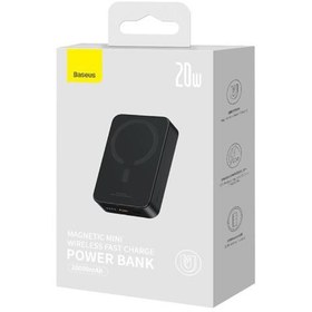 تصویر پاور بانک 20 وات باسئوس مدل Magnetic Mini ظرفیت 20000 میلی آمپر ساعت Baseus Magnetic Mini 20000mAh 20W Power Bank