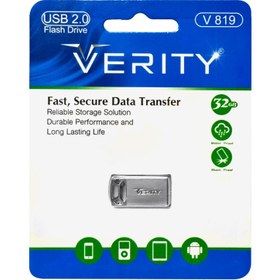 تصویر فلش مموری وریتی مدل V819 ظرفیت 32 گیگابایت VERITY V819 32GB USB 2.0 Flash Drive