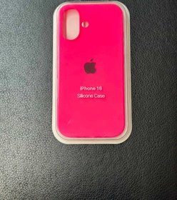 تصویر ‌گارد آیفون ۱۶ رنگ صورتی پر رنگ مدل سیلیکونی اورجینال Guard iphone 16 pink model silicone