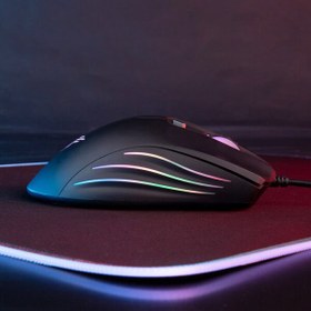 تصویر ماوس گیمینگ زویا مدل AT-962 | دابل‌کلیک و دقت ۷۲۰۰DPI با نورپردازی 