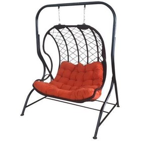 تصویر تاب ریلکسی راشا مدل لاک پشتی پایه کنار 2 نفره 