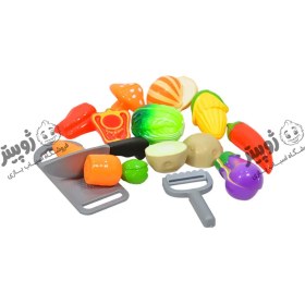 تصویر ست سبزیجات برشی 14 تکه 