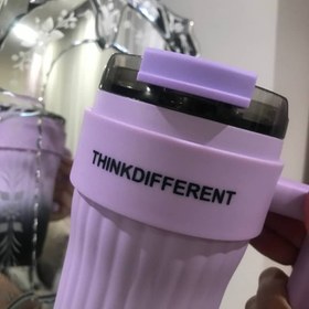 تصویر تراول ماگ دسته بغل Thinkdifferent Thinkdifferent handheld travel mug