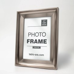 تصویر قاب عکس 3 سانت کلاسیک نقره ای 