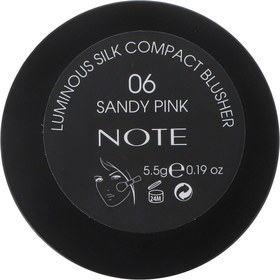 تصویر ‫رژگونه نوت مدل Luminous Silk شماره 06 Note Luminous Silk Compact Blusher 06