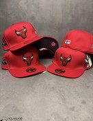 تصویر کلاه کپ فیت بک CHICAGO BULLS قرمز کد245 