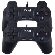 تصویر دسته بازی پی-نت مدل G.P.X4 بسته 2 عددی P-net G.P.X4 Controller Pack of 2