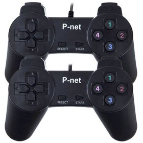 تصویر دسته بازی پی-نت مدل G.P.X4 بسته 2 عددی P-net G.P.X4 Controller Pack of 2