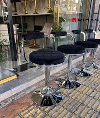 تصویر صندلی کانتر مدل زیمر حلقه دار ( طرح پشت دار ) 