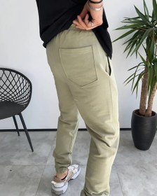 تصویر شلوار جاگر پارچه دورس سبز کد 5309 